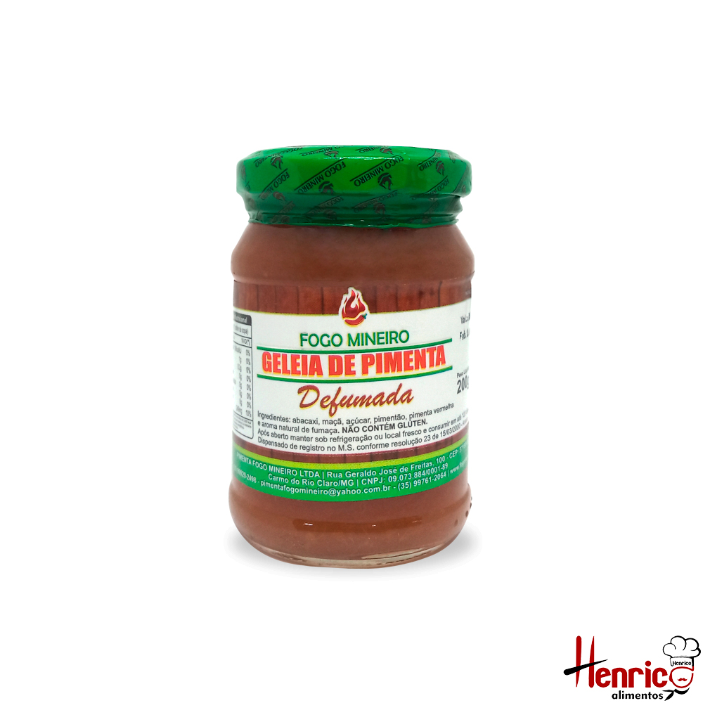 Geleia de Pimenta Defumada 200g Fogo Mineiro