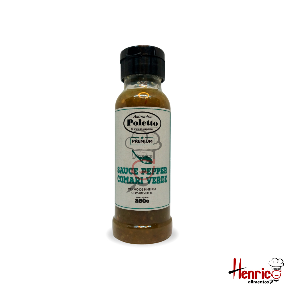 Molho Sauce Pepper Comari Verde 280g Poletto