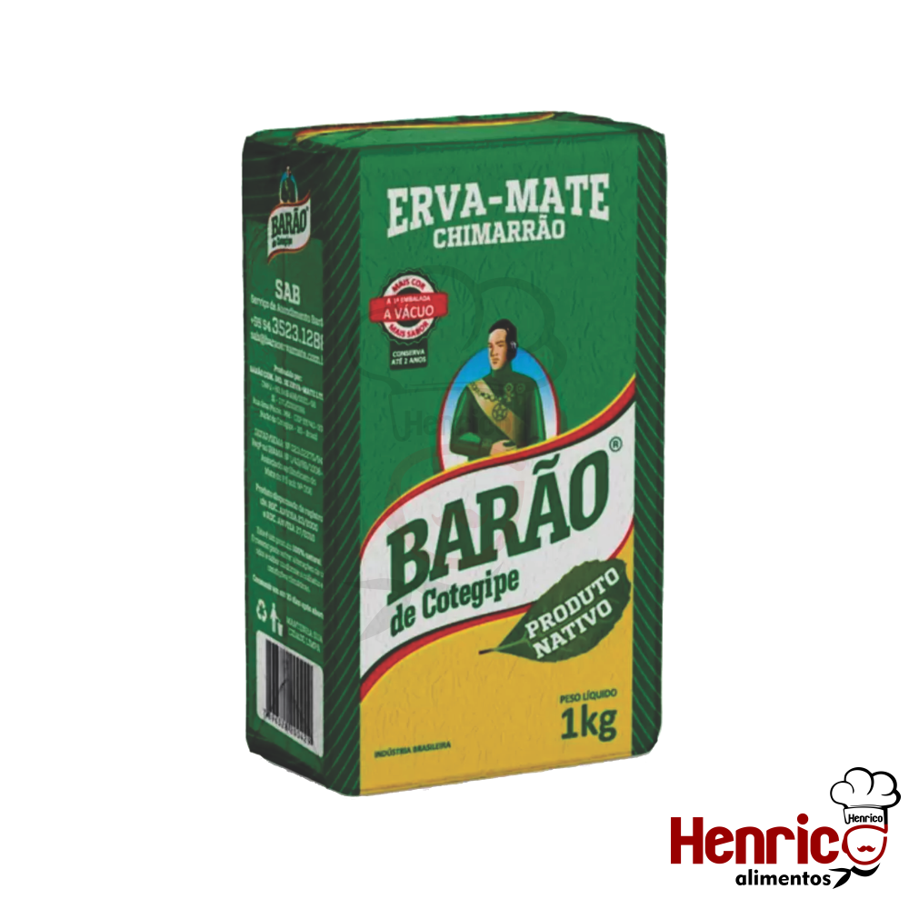 Erva-Mate Chimarrão Nativo À Vácuo 1kg Ba...