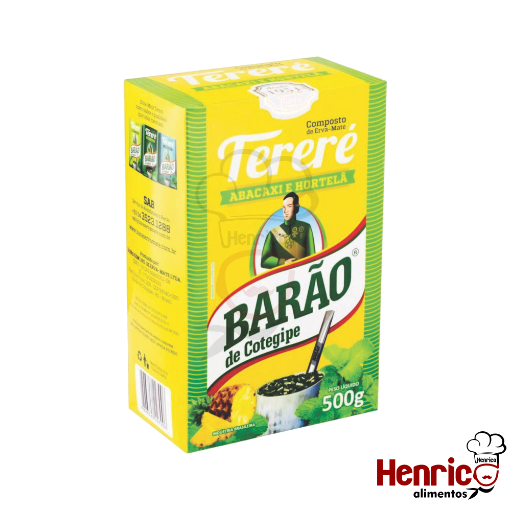 Tereré Abacaxi e Hortelã 500g Barão de Co...