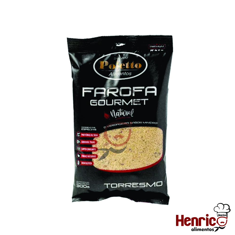 Farofa Torresmo 300g Poletto