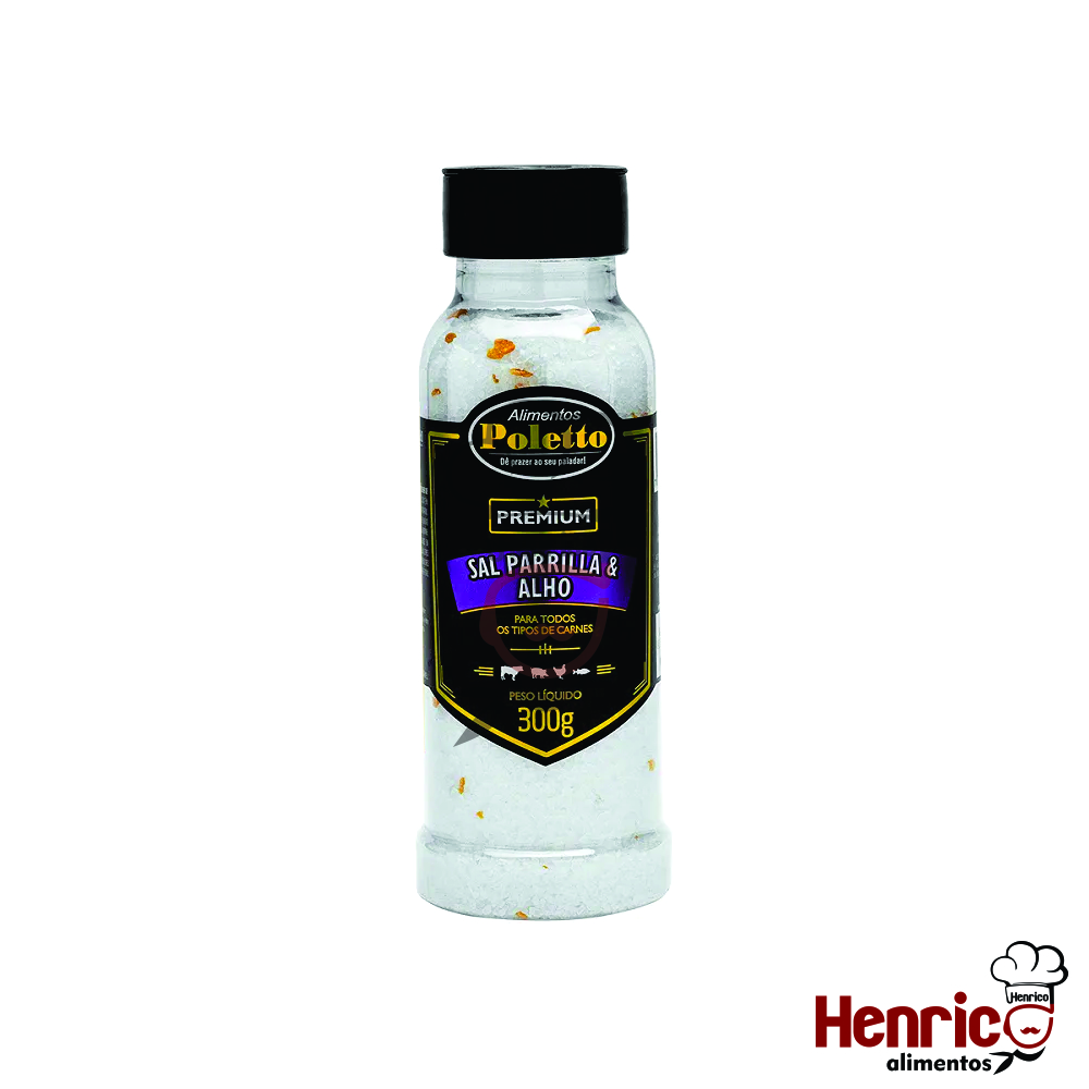 Sal Parrilla com Alho 250g Poletto