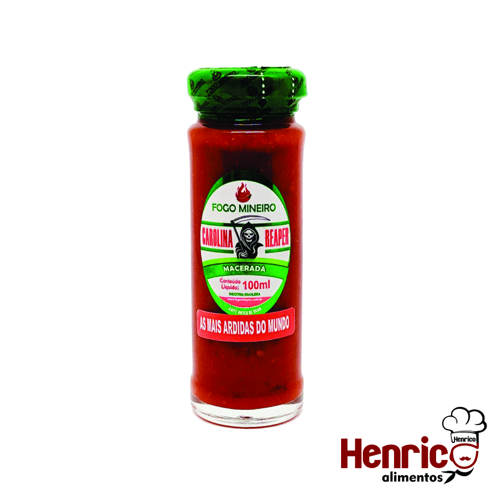 Pimenta Carolina Reaper Macerada 100ml Fo...