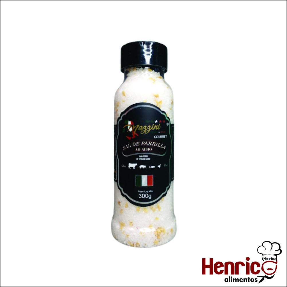 Sal Parrilla com Alho 300g Mazzini