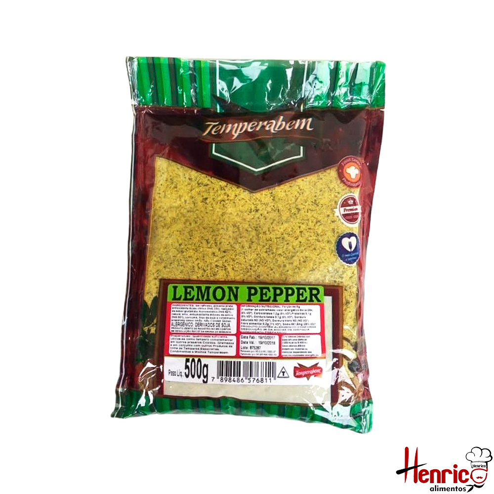 Lemon Pepper 500g Temperabem